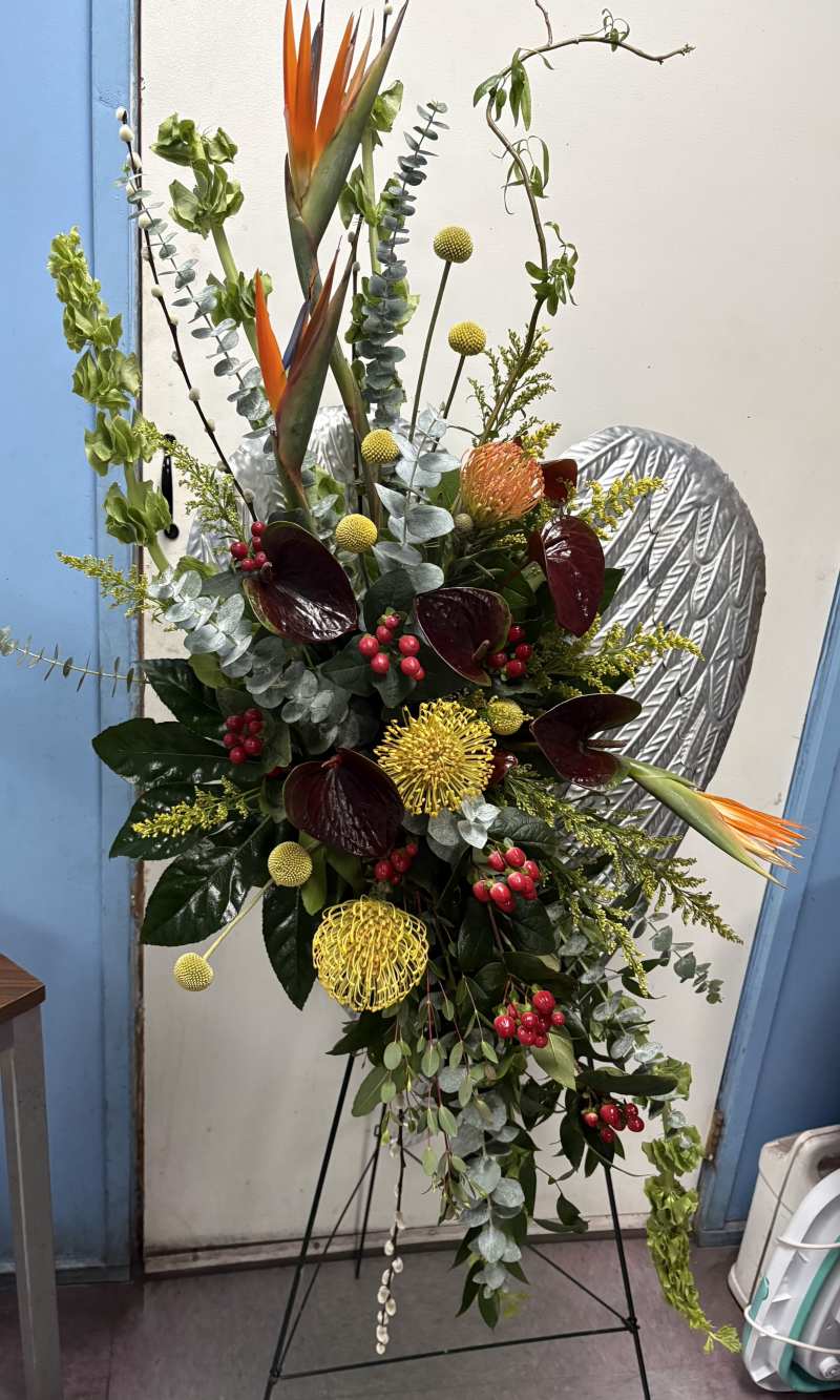 Tropical Angel Wings Standing Spray