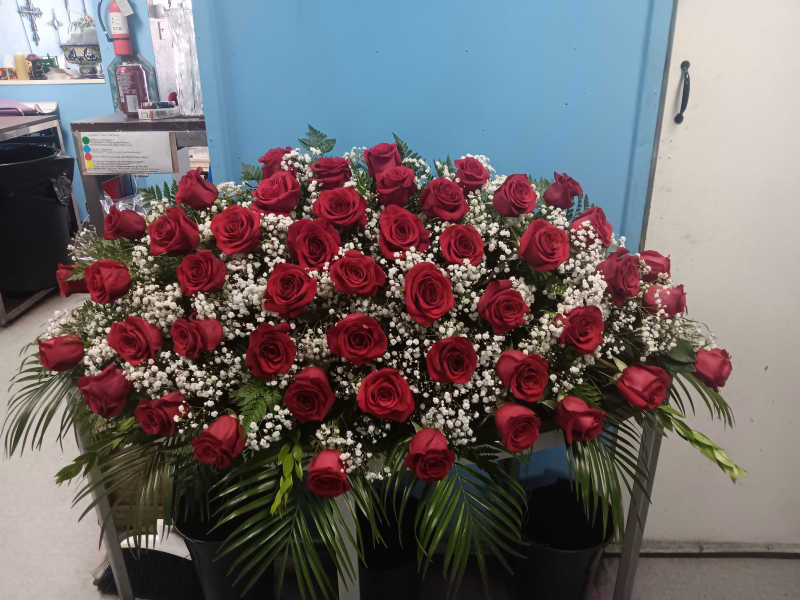 Red Rose Premium Casket Spray