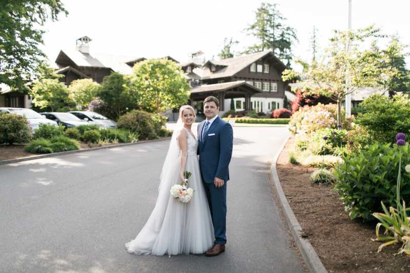 Lauren and Scott at The Seattle Golf Club