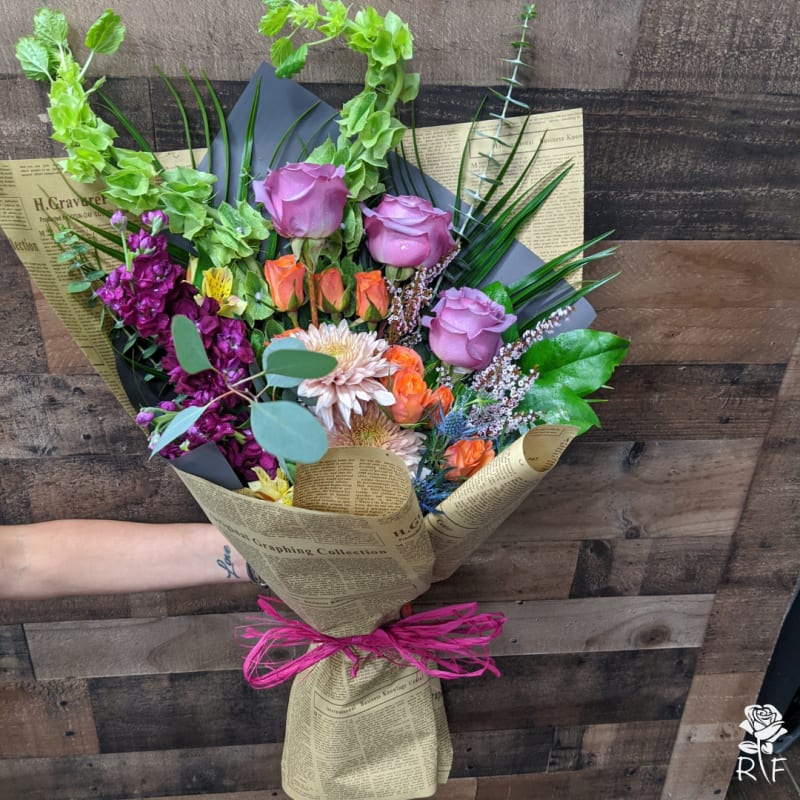 European Style Hand-Wrapped Bouquets