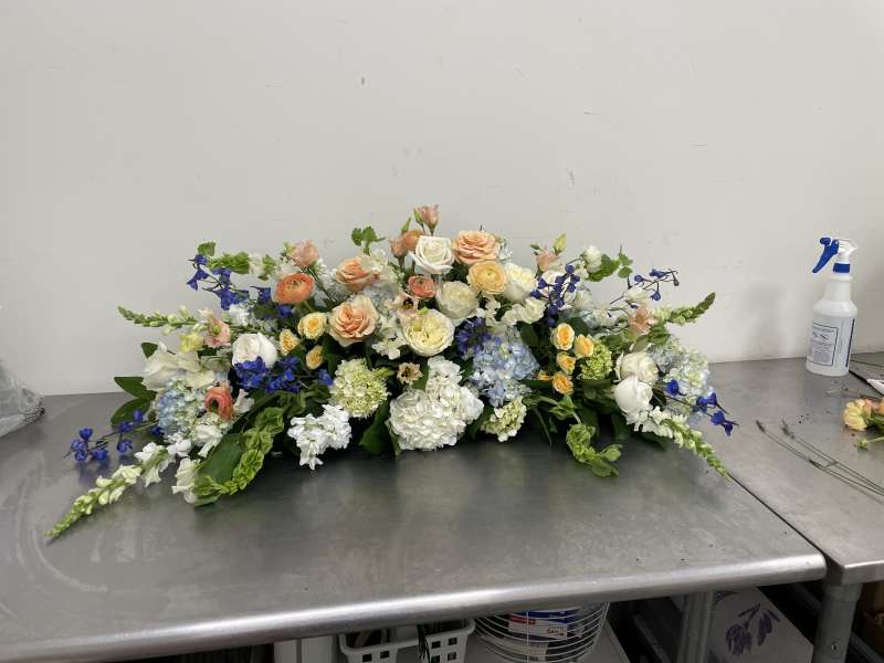 Noble Passage Full Casket Spray