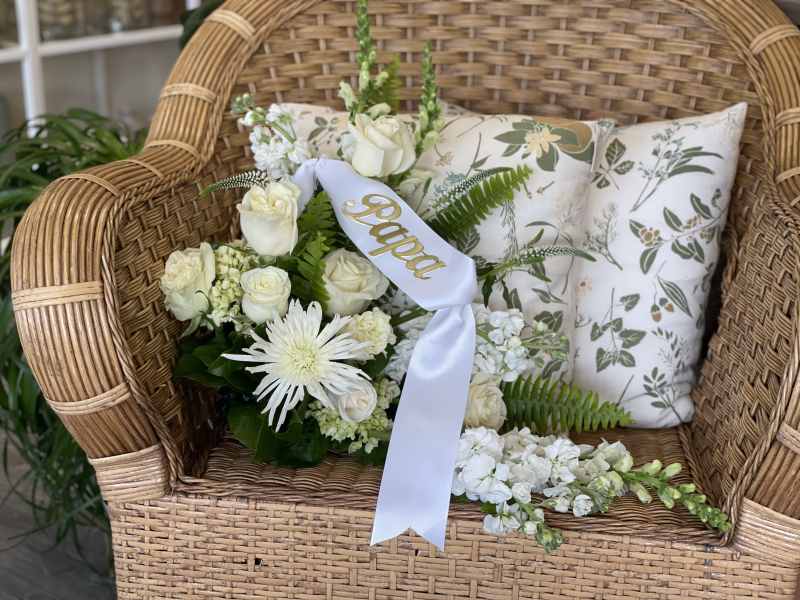 A Corner Casket Arrangement