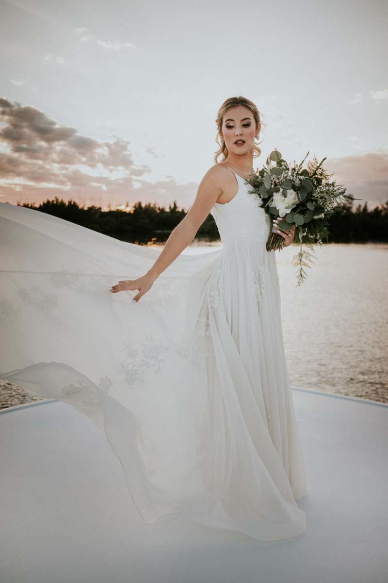 Yacht Bridal Photo Shoot