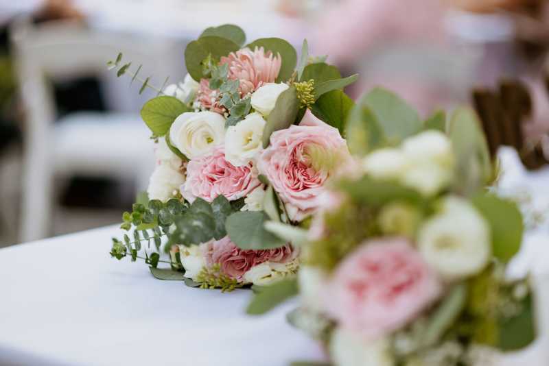 Pink and Eucalyptus at the Manor Wedding 