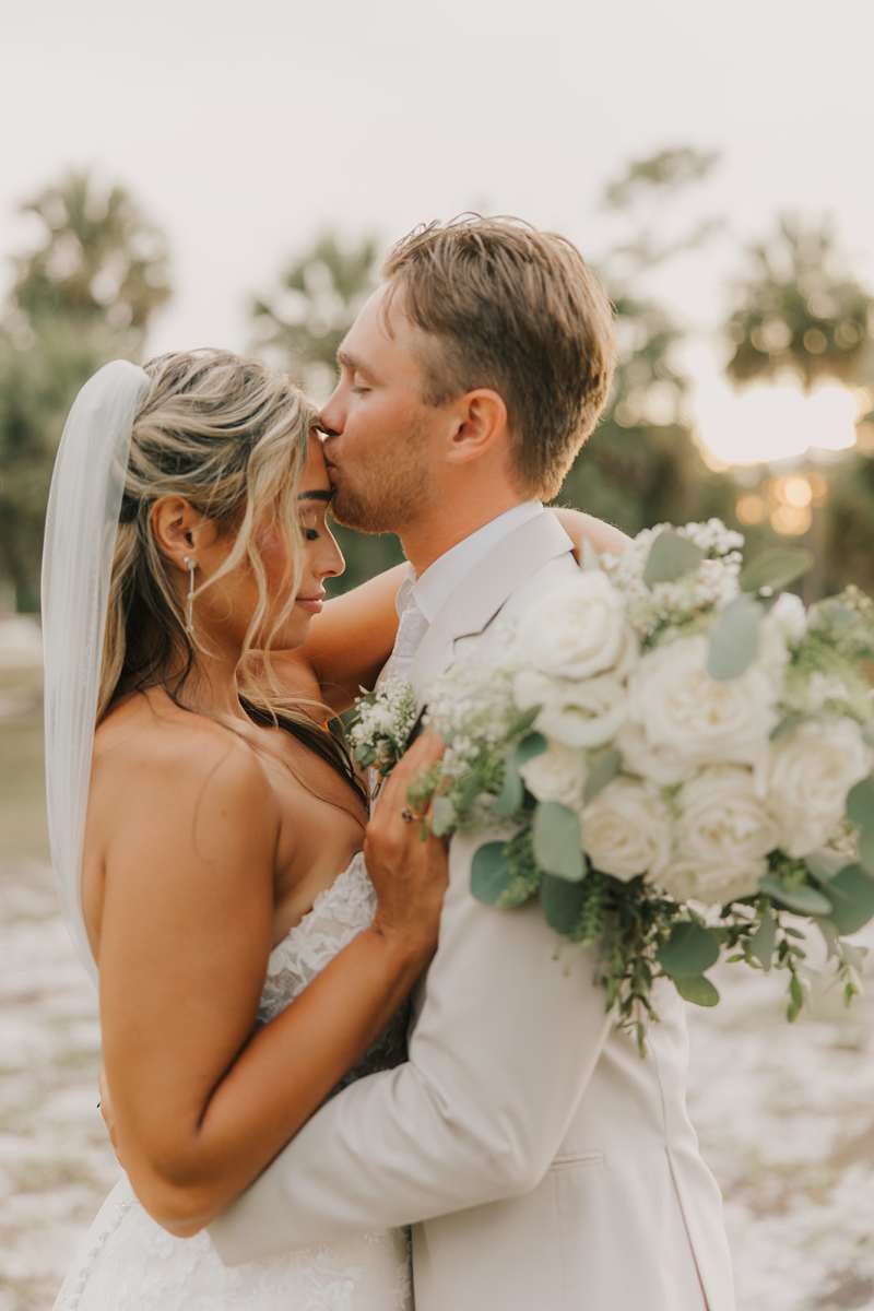 Dreamy White Roses Wedding by Danielle Love Photography