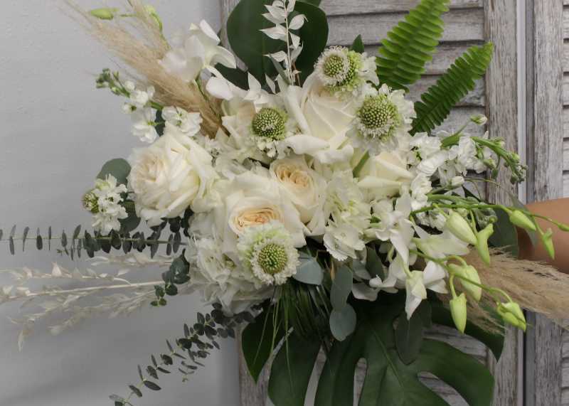 Unique White Wedding Bouquet