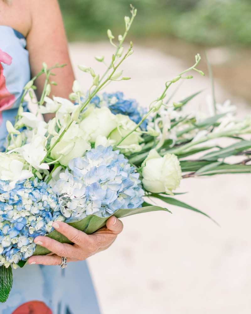 Fall Wedding in Blue and White
