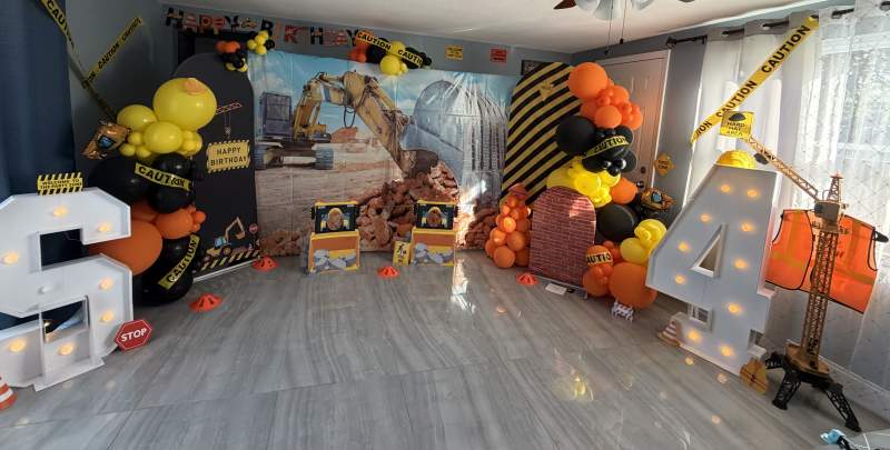 Construction Birthday Decoration