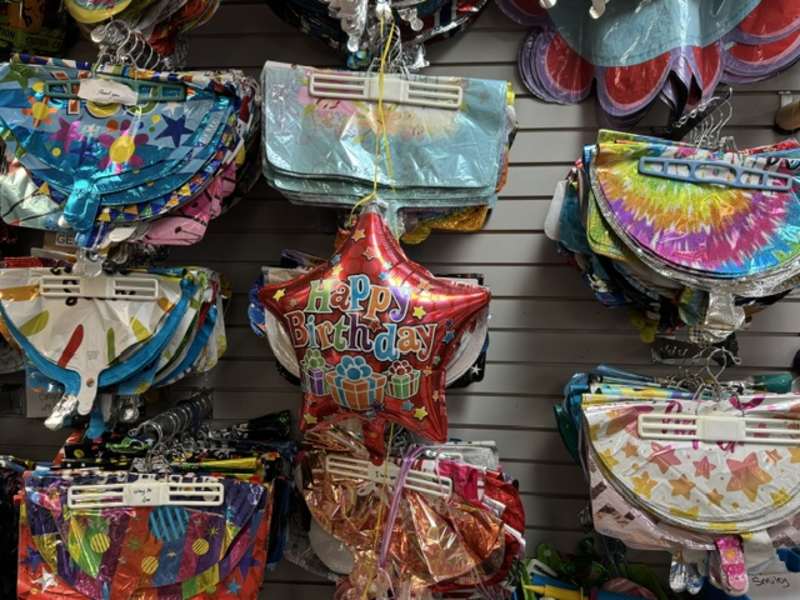 A variety of balloons