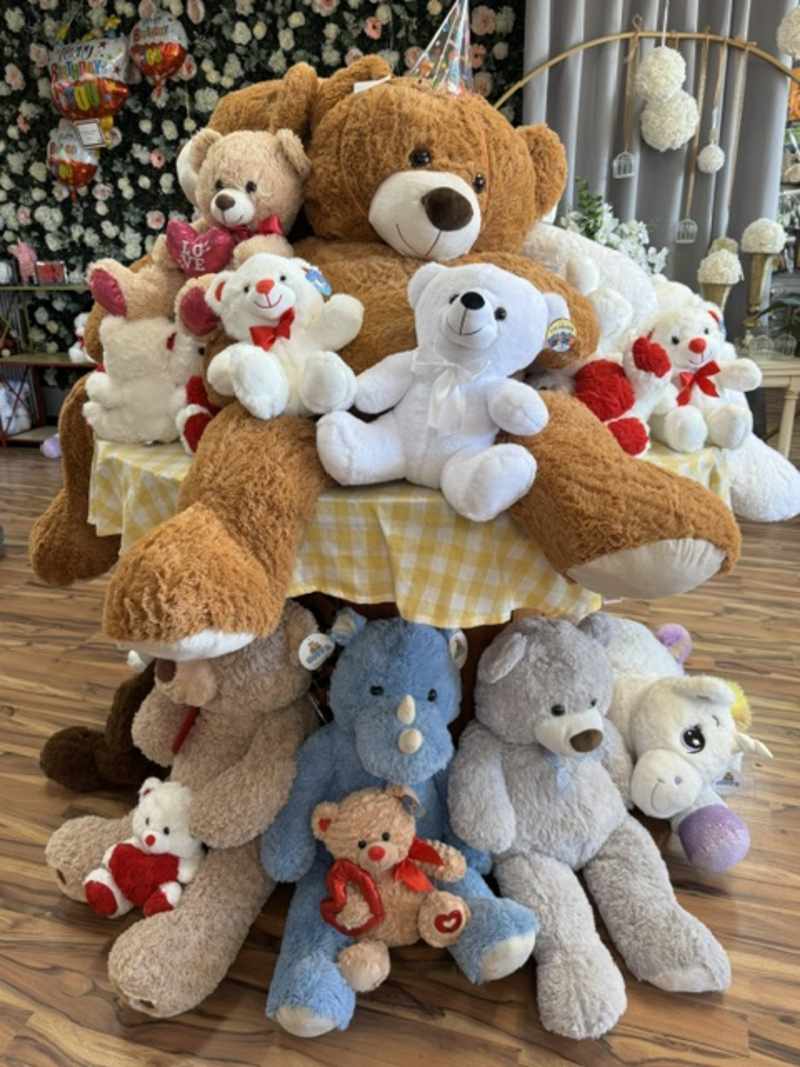 Plushes in Many Sizes