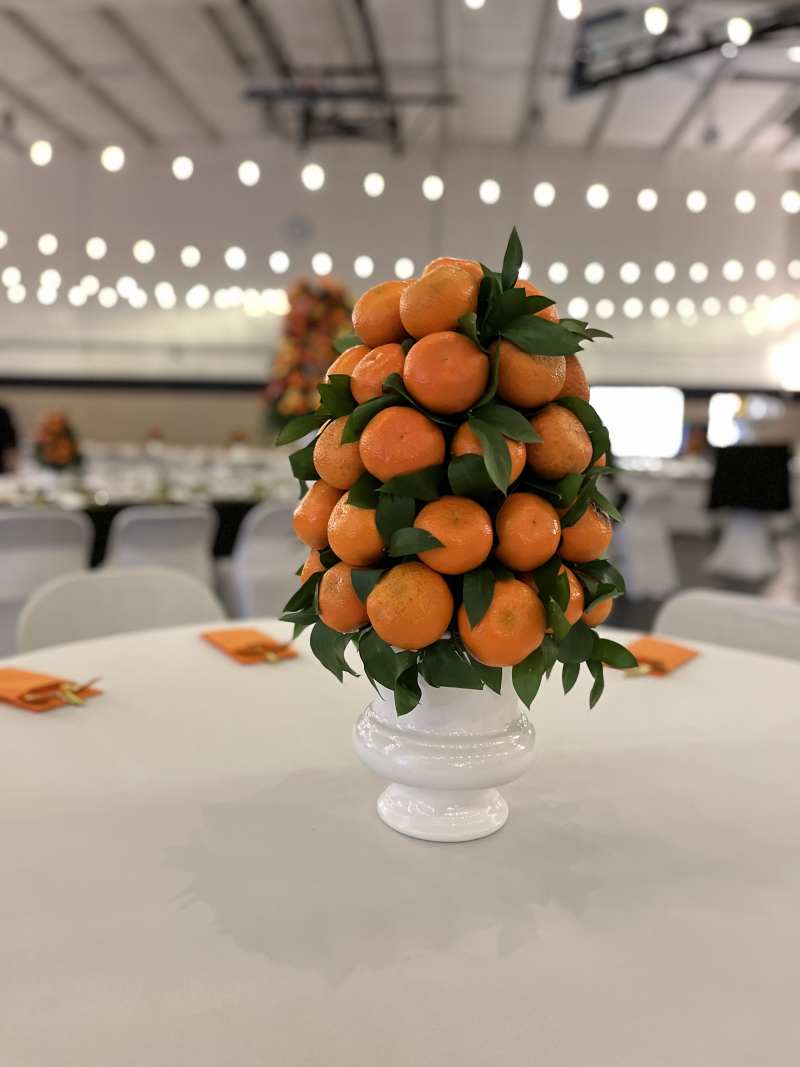 Orange centerpiece