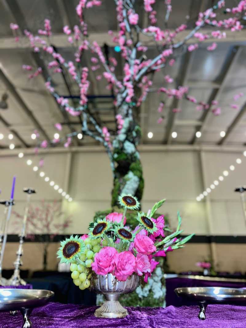 Tree and Floral centerpiece