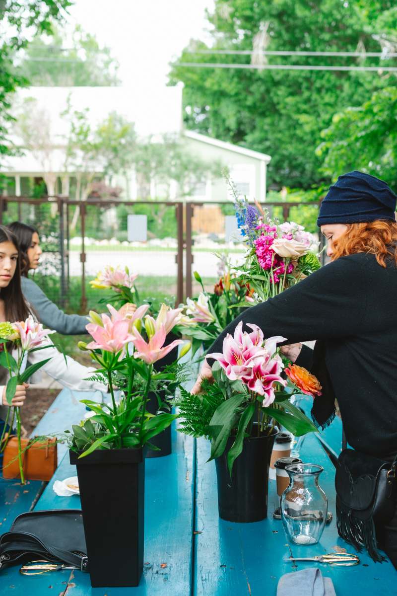 Lattes +Lilies: Floral Design Class